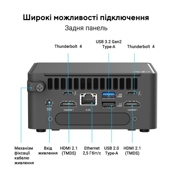 Фото - Неттоп-баребон Asus NUC 15 pro RNUC15CRHU700002 (90AR00Q2-M000A0)